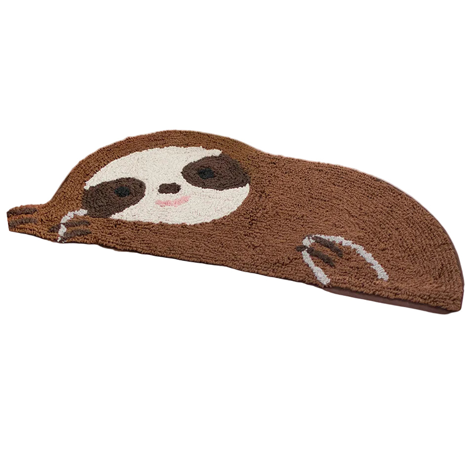 Lying Sloth and Polar Bear Rug