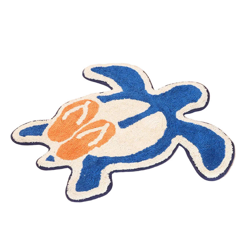 Hawaiian-Style Sea Turtle Rug