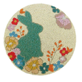 Colorful animal round rug