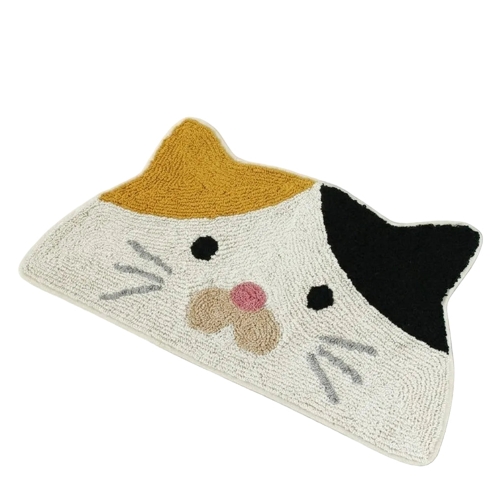 Semicircular Animal Rug — Calico Cat